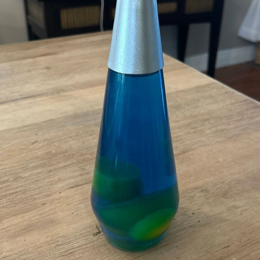 Lava lamp vintage lava lamp green blue H2124